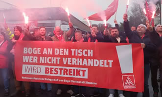 24-Stunden-Warnstreik bei Boge Rubber&Plastics in Simmern am 17. Dezember 2024 (Foto: IG Metall)