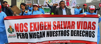 Seit dem 16, Juli 2025 findet in Peru ein unbefristeter landesweiter Streik zur Verteidigung der öffentlichen Gesundheitsversorgung statt