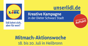 unserlidl – Mitmach-Aktionstage 18. bis 20. Juli 2025 in Heilbronn – der Dieter Schwarz Stadt