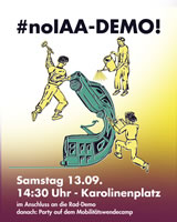 #noIAA 2025 - Proteste gegen die IAA 2025 ab 4.9. bis zur Demo am 13.9.2025 und dem Mobilitäts.Wende.Kongress