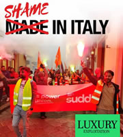 Kampagne "Shame in Italy" von Sudd Cobas zur migrantischen Ausbeutung in der Luxus-Moden-Industrie