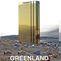 Trump-Tower auf Grönland (Fotomontage, Quelle Bluesky)