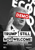 Demo am 19. Januar 2026 in Zürich: Trump still not welcome!