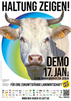 "Wir haben es satt!"-Demo am 17.01.2026 in Berlin: Haltung zeigen! Für eine zukunftsfähige Landwirtschaft weltweit