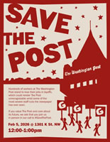 ‪Washington Post Guild: Rally to #SaveThePost