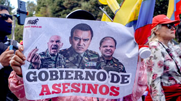 Proteste in Ecuador von über 50 sozialen Organisationen und Gewerkschaften gegen Noboas Kürzungs- und Deregulierungsmaßnahmen am 13. März 2026