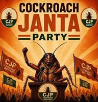 „Cockroach Janata Party“ (CJP) in Indien
