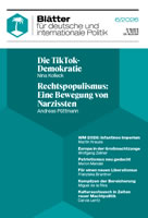 Blätter für deutsche und internationale Politik Ausgabe vom Juni 2026 (Cover)