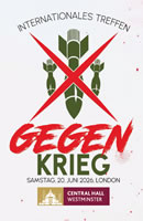 Gegen den Krieg – gegen den sozialen Krieg: Internationales Treffen gegen den Krieg am 20. Juni 2026 in London