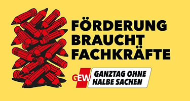 Förderung braucht Fachkräfte - Recht auf Ganztagsbetreuung | GEW - Die Bildungsgewerkschaft