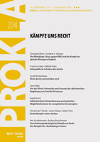 PROKLA. Zeitschrift für kritische Sozialwissenschaft 224 vom September 2026: Kämpfe ums Recht